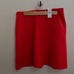 NWT orange loft skirt